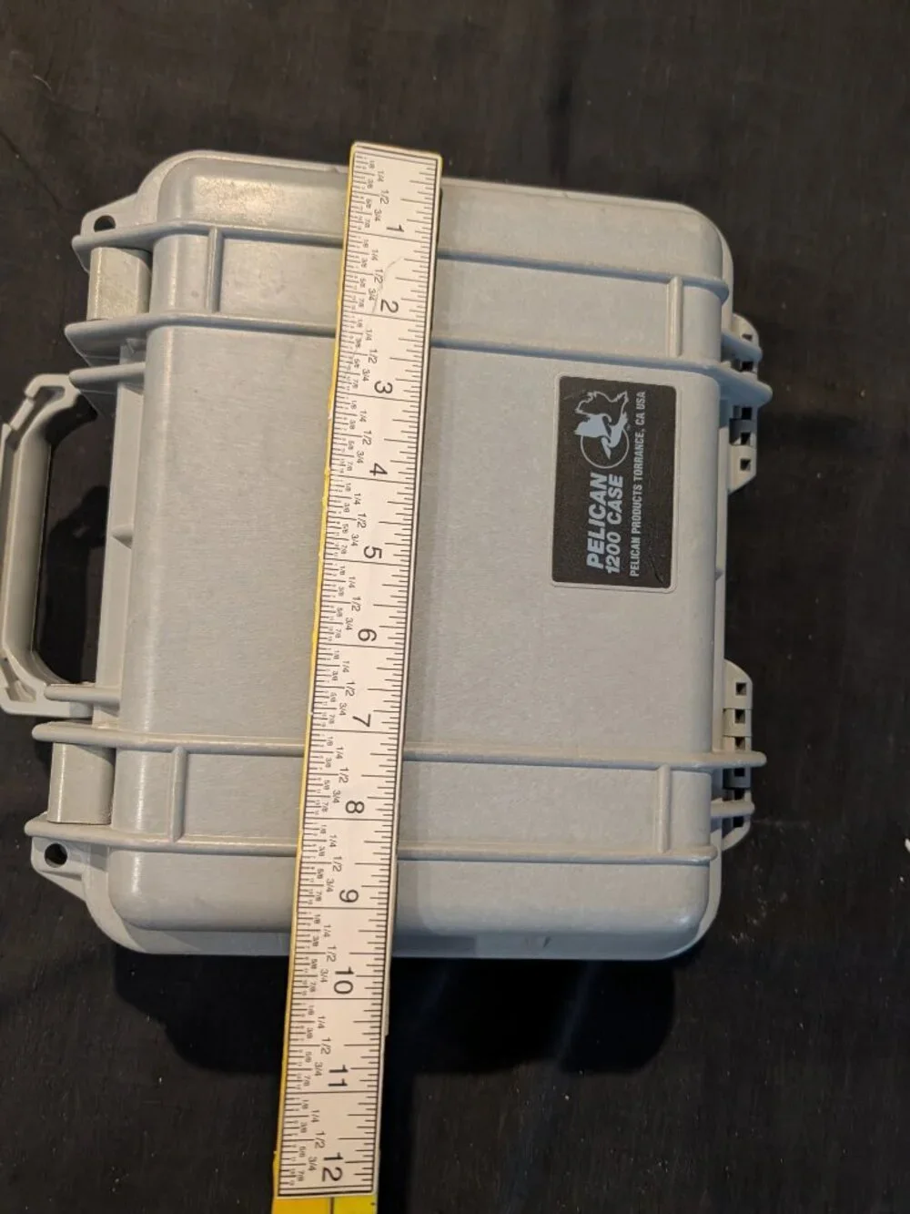 Pelican 1200 Protector Case Gray with Extra Foam Inserts - Excellent Condition